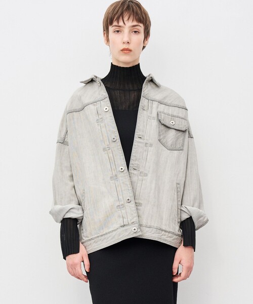 upper hights ✖️uncrave デニムジャケット upper hights×uncrave】THE LOOSE JEAN JK デニムジャケット（デニム