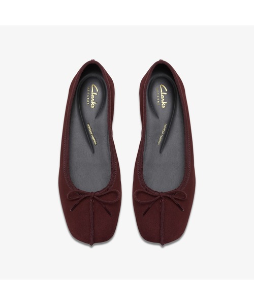 Clarks(クラークス)の「Freckle Ice / フレックルアイス(メルロースエード)(バレエシューズ・レディース・ワインレッド・UK3/UK3.5/UK4/UK4.5/UK5/UK5.5/UK6)」の6枚目の写真
