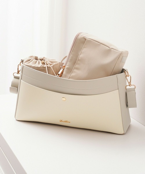 le reve vaniller(ル レーヴ ヴァニレ)の「ポーチ ドリンクケース ベビーカーバッグ 3点セット le reve vaniller(ベビーカー/ベビーカー用品・レディース・ブラウン/グレイッシュベージュ・フリー)」の2枚目の写真