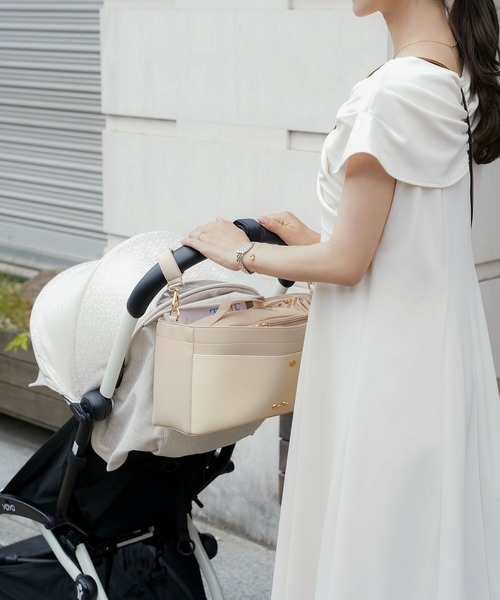 le reve vaniller(ル レーヴ ヴァニレ)の「ポーチ ドリンクケース ベビーカーバッグ 3点セット le reve vaniller(ベビーカー/ベビーカー用品・レディース・ブラウン/グレイッシュベージュ・フリー)」の4枚目の写真