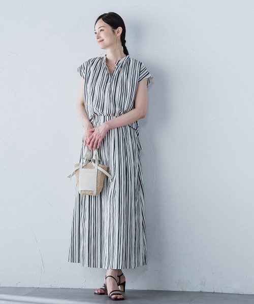 LAUTREAMONT（ロートレアモン）の「ワッシャーストライプスカート≪手洗い可能≫（スカート・レディース・ブラック系その他・9号）」の20枚目の写真