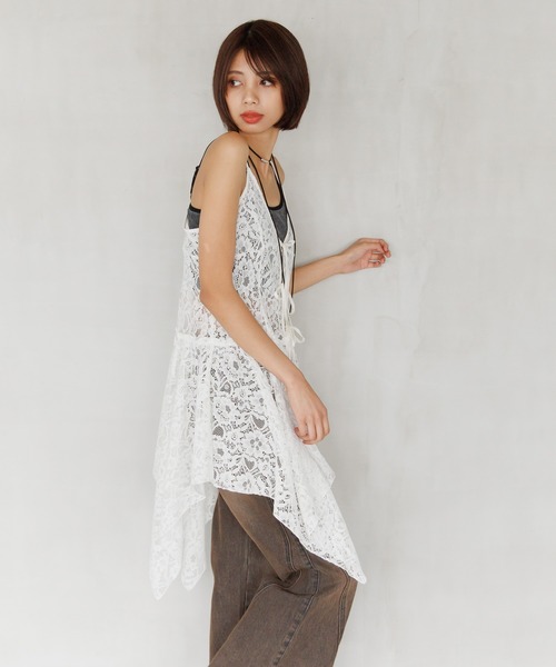 PAGEBOY(ページボーイ)の「イレヘムレースワンピース(ワンピース・レディース・オフホワイト/ブラック・FREE)」の13枚目の写真