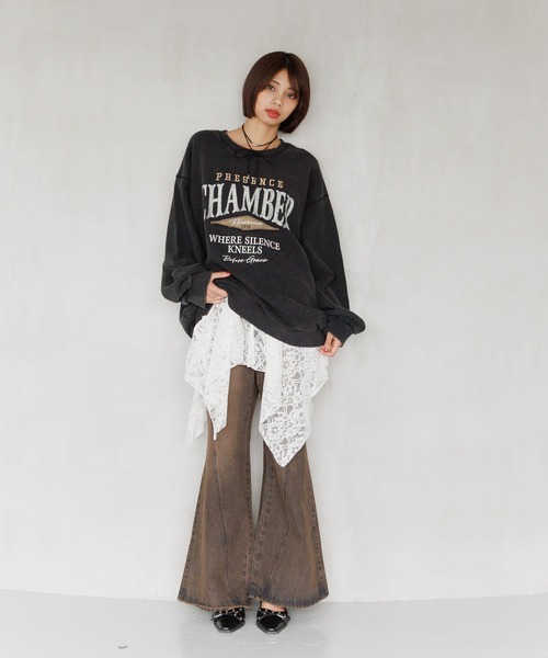 PAGEBOY(ページボーイ)の「イレヘムレースワンピース(ワンピース・レディース・オフホワイト/ブラック・FREE)」の16枚目の写真