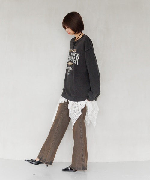 PAGEBOY(ページボーイ)の「イレヘムレースワンピース(ワンピース・レディース・オフホワイト/ブラック・FREE)」の17枚目の写真