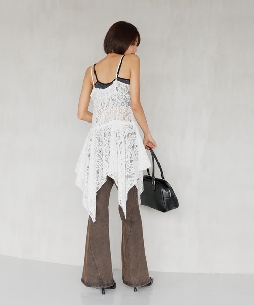 PAGEBOY(ページボーイ)の「イレヘムレースワンピース(ワンピース・レディース・オフホワイト/ブラック・FREE)」の10枚目の写真