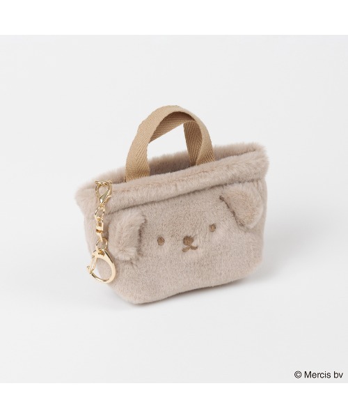 Dick Bruna(ディックブルーナ)の「BRUNA MINI FUR TOTE チャーム(キーホルダー・レディース・ホワイト/ブラウン・FREE)」の1枚目の写真