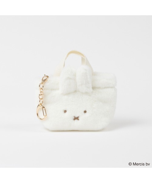 Dick Bruna(ディックブルーナ)の「BRUNA MINI FUR TOTE チャーム(キーホルダー・レディース・ホワイト/ブラウン・FREE)」の3枚目の写真