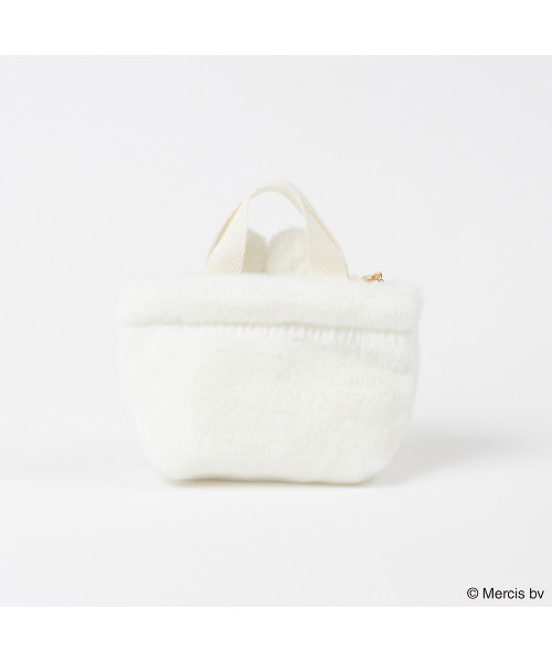 Dick Bruna(ディックブルーナ)の「BRUNA MINI FUR TOTE チャーム(キーホルダー・レディース・ホワイト/ブラウン・FREE)」の4枚目の写真