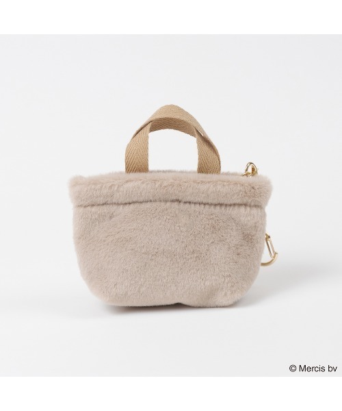 Dick Bruna(ディックブルーナ)の「BRUNA MINI FUR TOTE チャーム(キーホルダー・レディース・ホワイト/ブラウン・FREE)」の7枚目の写真