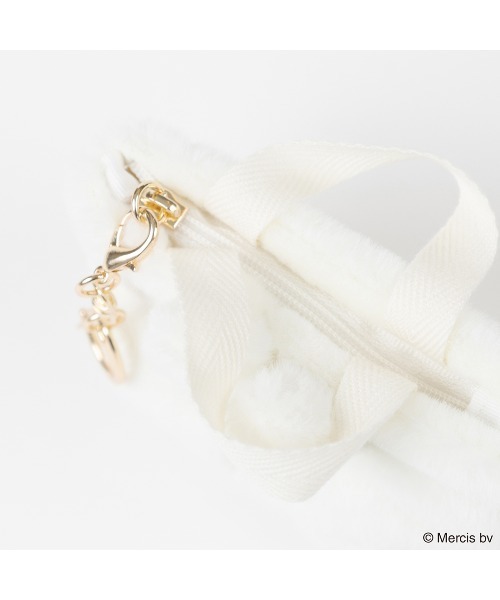 Dick Bruna(ディックブルーナ)の「BRUNA MINI FUR TOTE チャーム(キーホルダー・レディース・ホワイト/ブラウン・FREE)」の5枚目の写真