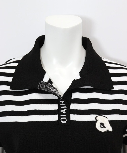 archivio(アルチビオ)の「<LADIES>ボーダー切替ニットポロシャツ(ニット/セーター・レディース・ブラック・S/M)」の13枚目の写真