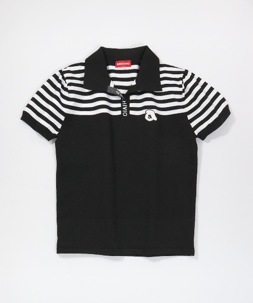 archivio(アルチビオ)の「<LADIES>ボーダー切替ニットポロシャツ(ニット/セーター・レディース・ブラック・S/M)」の21枚目の写真