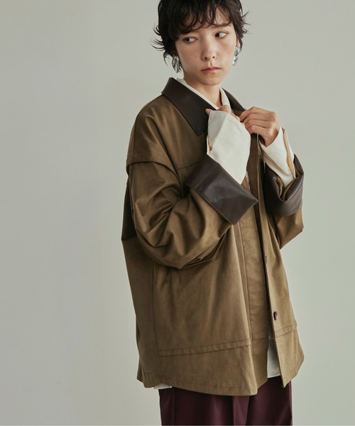 レザーハーフコート　変形襟　未使用ですが…難あり❗ Amazon | [皮の但馬屋] （メンズ レザーハーフコート） ステン