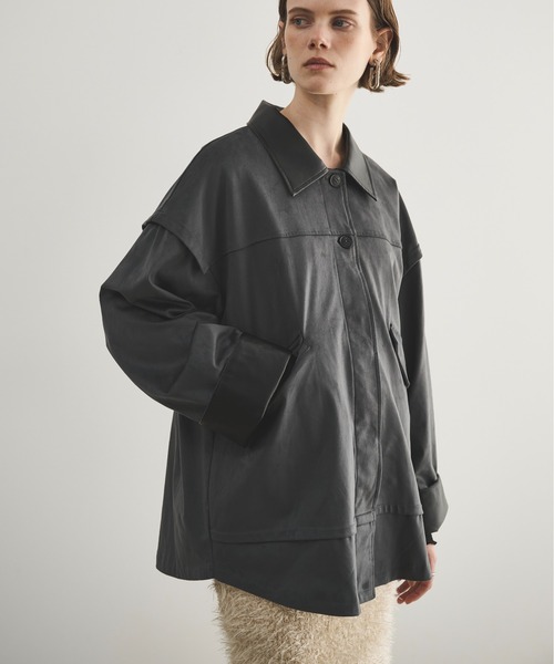 ☆ブラック☆スエード☆カバーオール☆キャニオンデシェリー☆黒☆Lサイズ☆本革☆ QUATTROCCHI＞スエードカバーオール｜ビームス ライフ 横浜｜BEAMS