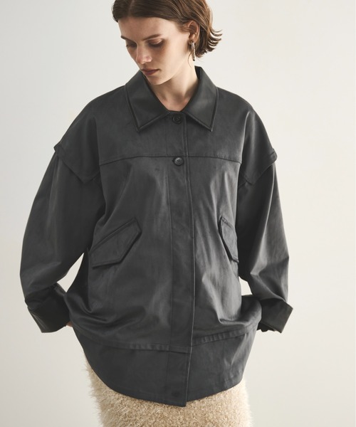 LOEWE スエードレザーカバーオールジャケット　48 LOEWE スエードレザーカバーオールジャケット 48 毎日のワードローブ