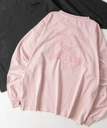 【at】〔THRASHER/スラッシャー〕アソートアート ピグメント ロンT GONZ/SKATE GOAT/FLAME/HEART