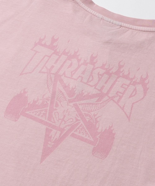 THRASHER（スラッシャー）の「【at】〔THRASHER/スラッシャー〕アソートアート ピグメント ロンT GONZ/SKATE GOAT/FLAME（Tシャツ/カットソー・メンズ・ネイビー/ピンク/ブラウン/チャコールグレー/ライトグレー系2/ライトグレー系1/ブラウン系2/ブラウン系1/グレー系2/ピンク系2/ピンク系1/グレー系1・MEDIUM/LARGE）」の17枚目の写真