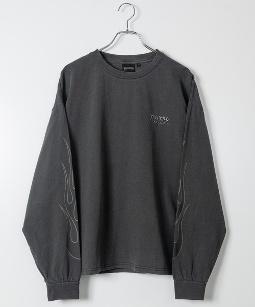 THRASHER（スラッシャー）の「【at】〔THRASHER/スラッシャー〕アソートアート ピグメント ロンT GONZ/SKATE GOAT/FLAME（Tシャツ/カットソー・メンズ・ネイビー/ピンク/ブラウン/チャコールグレー/ライトグレー系2/ライトグレー系1/ブラウン系2/ブラウン系1/グレー系2/ピンク系2/ピンク系1/グレー系1・MEDIUM/LARGE）」の21枚目の写真