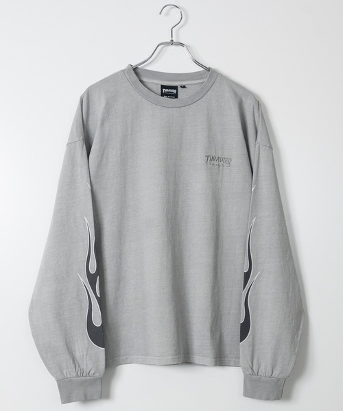 THRASHER（スラッシャー）の「【at】〔THRASHER/スラッシャー〕アソートアート ピグメント ロンT GONZ/SKATE GOAT/FLAME（Tシャツ/カットソー・メンズ・ネイビー/ピンク/ブラウン/チャコールグレー/ライトグレー系2/ライトグレー系1/ブラウン系2/ブラウン系1/グレー系2/ピンク系2/ピンク系1/グレー系1・MEDIUM/LARGE）」の19枚目の写真