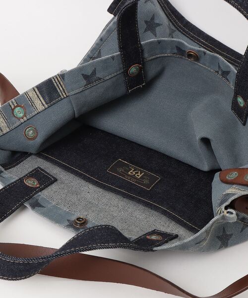 RRL(ダブル アール エル)の「ハンドウーブン インディゴ カーペンター トート(トートバッグ・メンズ・ネイビー系1・ONE)」の4枚目の写真
