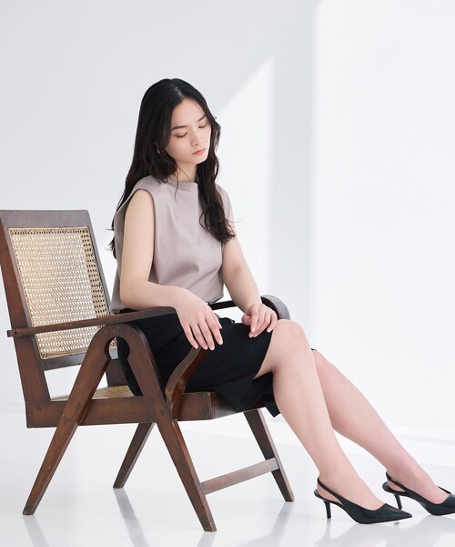 BIANCA（ビアンカ）の「【着回し抜群】エアリータックカットソー（Tシャツ/カットソー・レディース・ネイビー/グリーン/キャメル・38）」の10枚目の写真