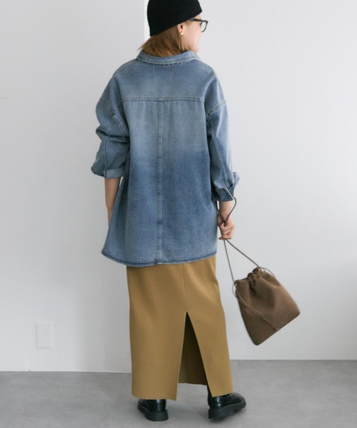 セール】【＠noricorico102企画】ヴィンテージライク デニムチュニック