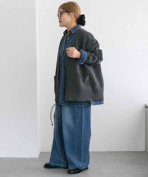 セール】【＠noricorico102企画】ヴィンテージライク デニムチュニック