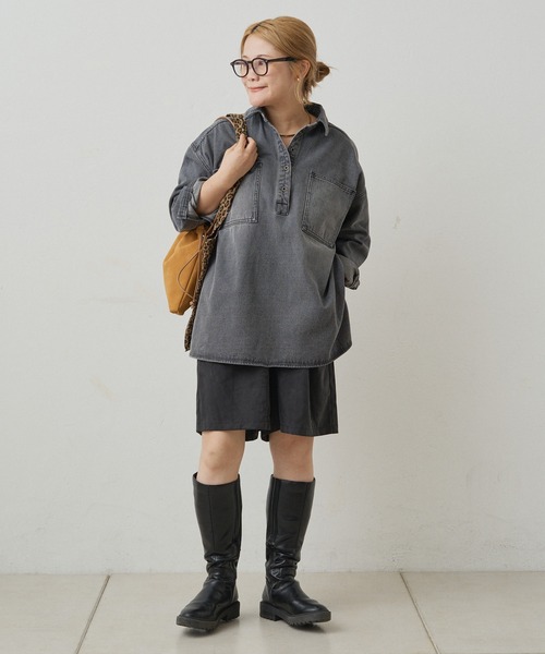 セール】【＠noricorico102企画】ヴィンテージライク デニムチュニック
