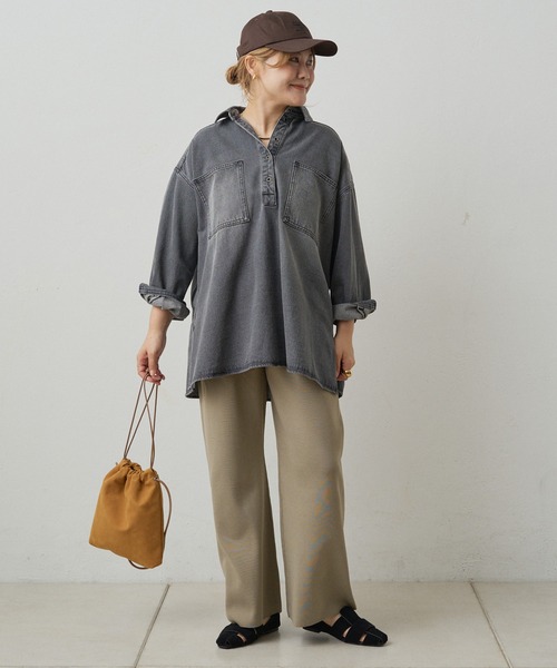 セール】【＠noricorico102企画】ヴィンテージライク デニムチュニック