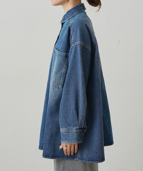 セール】【＠noricorico102企画】ヴィンテージライク デニムチュニック