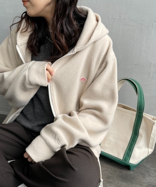 WEB限定】[DANTON/ダントン] ポーラテック ボアフリースジップパーカー