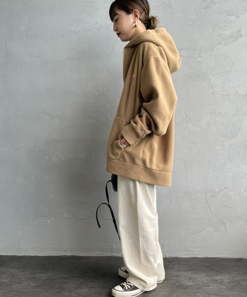 WEB限定】[DANTON/ダントン] ポーラテック ボアフリースジップパーカー