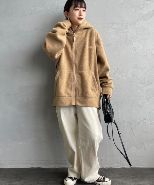 WEB限定】[DANTON/ダントン] ポーラテック ボアフリースジップパーカー