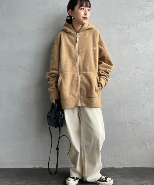 WEB限定】[DANTON/ダントン] ポーラテック ボアフリースジップパーカー