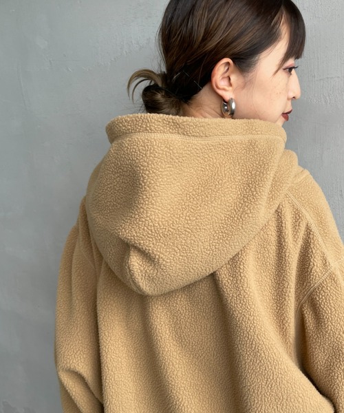 WEB限定】[DANTON/ダントン] ポーラテック ボアフリースジップパーカー