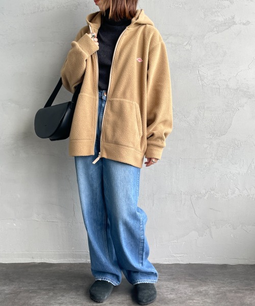 DANTON（ダントン）の「【WEB限定】[DANTON/ダントン] ポーラテック ボアフリースジップパーカー（その他アウター・レディース・ベージュ/アイボリー/ブラック・40/42）」の11枚目の写真