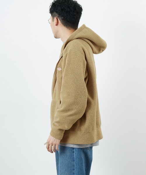 WEB限定】[DANTON/ダントン] ポーラテック ボアフリースジップパーカー