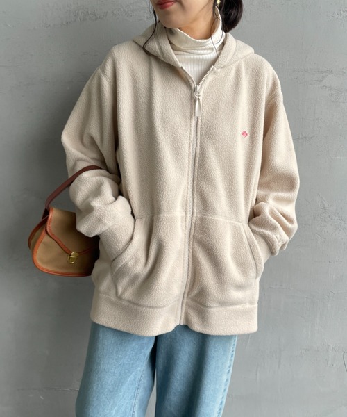 DANTON（ダントン）の「【WEB限定】[DANTON/ダントン] ポーラテック ボアフリースジップパーカー（その他アウター・レディース・ベージュ/アイボリー/ブラック・40/42）」の14枚目の写真