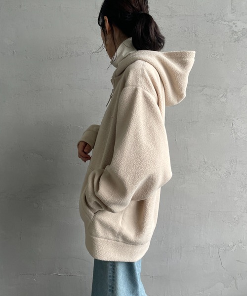 DANTON（ダントン）の「【WEB限定】[DANTON/ダントン] ポーラテック ボアフリースジップパーカー（その他アウター・レディース・ベージュ/アイボリー/ブラック・40/42）」の15枚目の写真