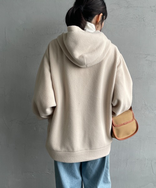 DANTON（ダントン）の「【WEB限定】[DANTON/ダントン] ポーラテック ボアフリースジップパーカー（その他アウター・レディース・ベージュ/アイボリー/ブラック・40/42）」の16枚目の写真