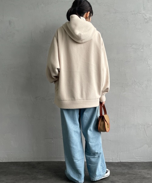 DANTON（ダントン）の「【WEB限定】[DANTON/ダントン] ポーラテック ボアフリースジップパーカー（その他アウター・レディース・ベージュ/アイボリー/ブラック・40/42）」の19枚目の写真