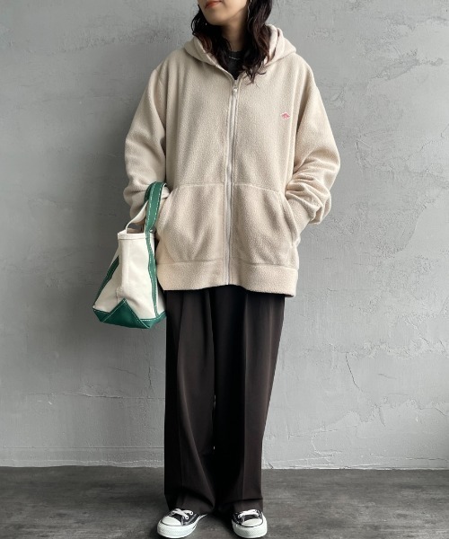 WEB限定】[DANTON/ダントン] ポーラテック ボアフリースジップパーカー