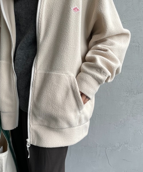 WEB限定】[DANTON/ダントン] ポーラテック ボアフリースジップパーカー