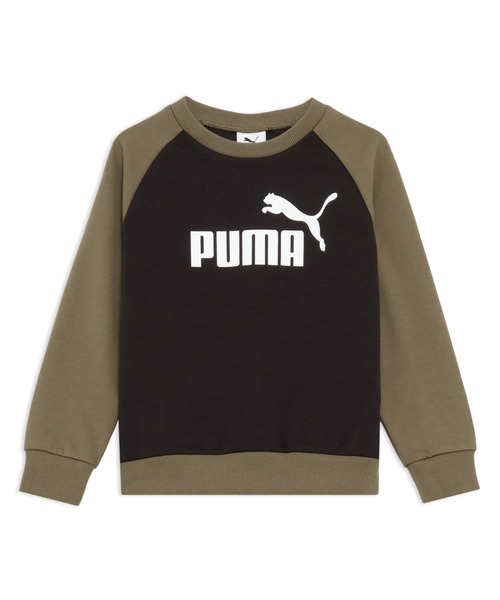 PUMA(プーマ)の「PUMA プーマ ボーイズ ESS MX クルー スウェット 120-160cm(スウェット・キッズ・ライトグレー/ブラック・140/150/160/130/120)」の1枚目の写真