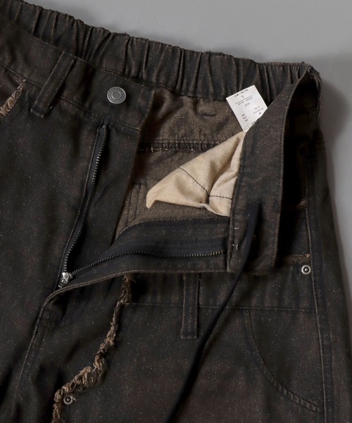 SITRY（シトリー）の「2WAY Double Knee Curve Silhouette Denim ＆ Camouflage Pants/ダブルニー カーブデニムパンツ ワイドデニムパンツ（デニムパンツ・メンズ・ブラック/グリーン系その他・M/L）」の18枚目の写真