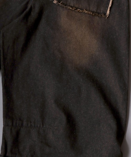 SITRY（シトリー）の「2WAY Double Knee Curve Silhouette Denim ＆ Camouflage Pants/ダブルニー カーブデニムパンツ ワイドデニムパンツ（デニムパンツ・メンズ・ブラック/グリーン系その他・M/L）」の13枚目の写真