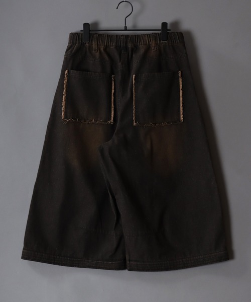 SITRY（シトリー）の「2WAY Double Knee Curve Silhouette Denim ＆ Camouflage Pants/ダブルニー カーブデニムパンツ ワイドデニムパンツ（デニムパンツ・メンズ・ブラック/グリーン系その他・M/L）」の22枚目の写真