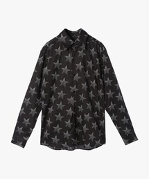 agnes b. | メンズ スタープリント コットン 長袖 シャツ "Jimi"(シャツ/ブラウス)