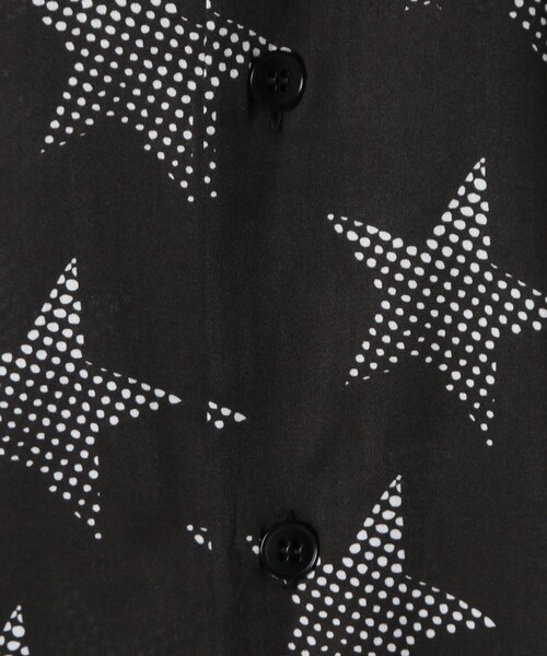 agnes b.(アニエスベー)の「メンズ スタープリント コットン 長袖 シャツ "Jimi"(シャツ/ブラウス・メンズ・ブラック・40/38)」の4枚目の写真