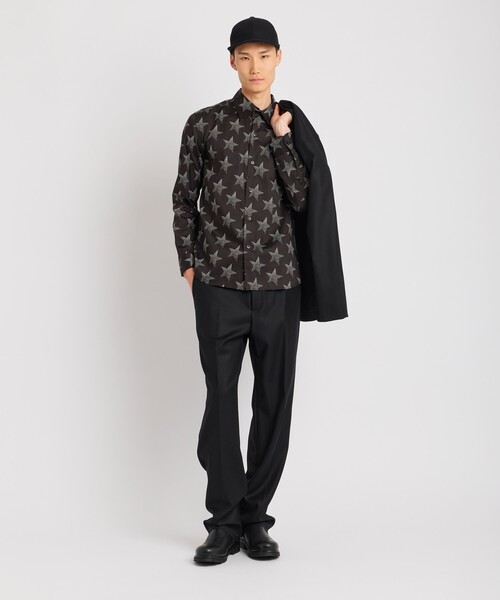 agnes b.(アニエスベー)の「メンズ スタープリント コットン 長袖 シャツ "Jimi"(シャツ/ブラウス・メンズ・ブラック・40/38)」の8枚目の写真